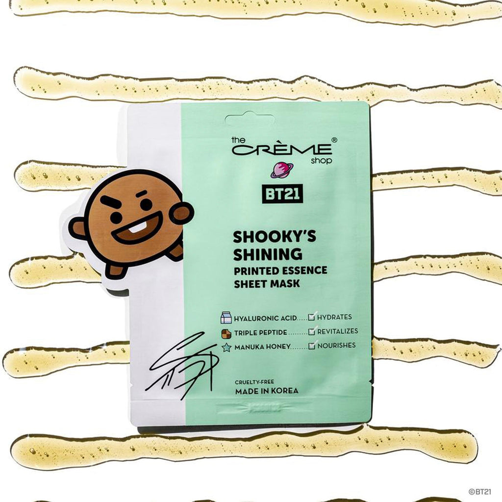 The Creme Shop BT21 Shookys Shining Printed Essence Sheet Mask - ikatehouse