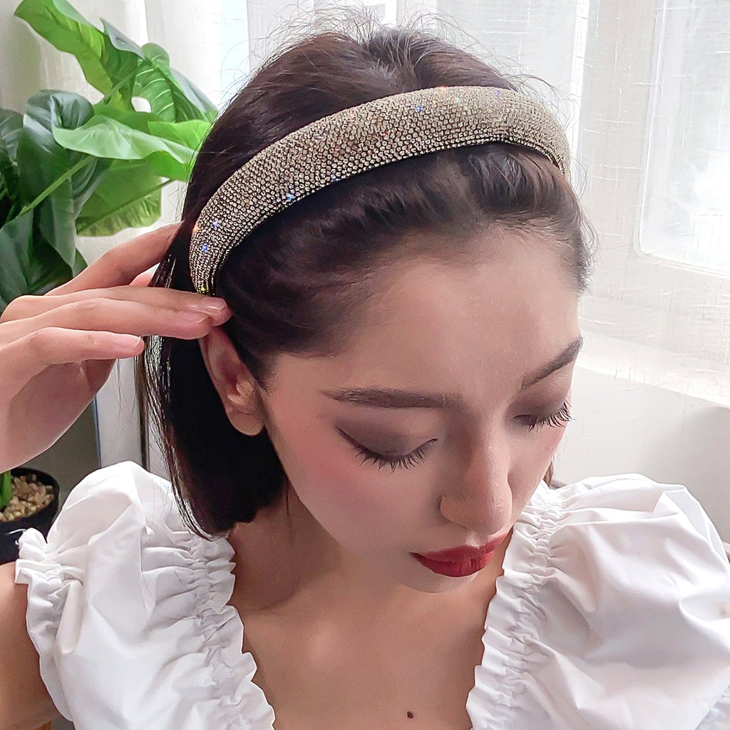 The Mani Rhinestone Headband - ikatehouse