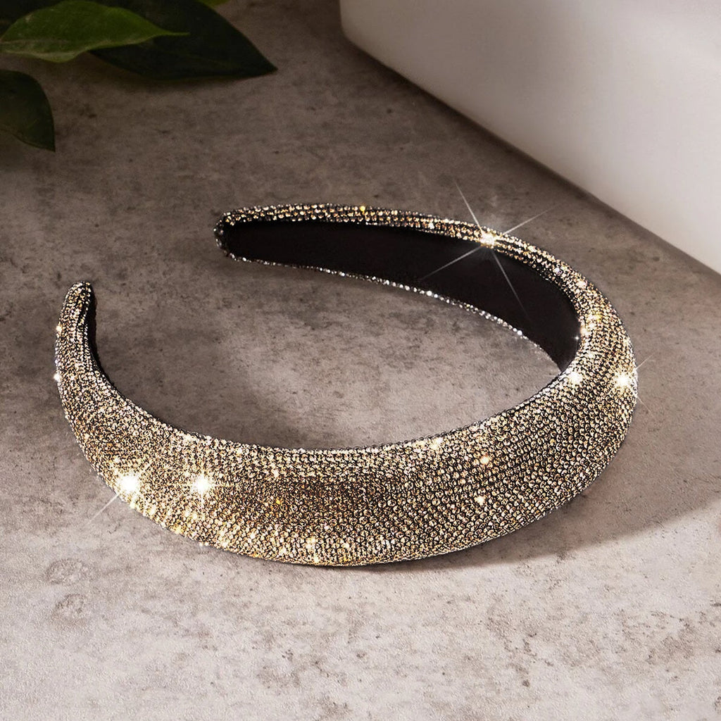 The Mani Rhinestone Headband - ikatehouse